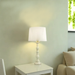 Country Table Lamp Off-White Base White Shade Lamp - Shopica Pty Ltd