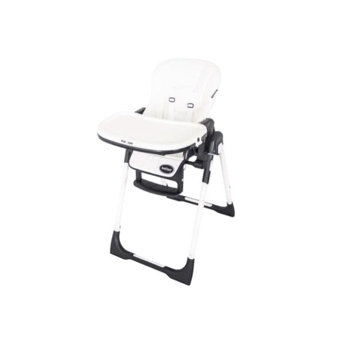 Compact, free-standing Love N Care Montana Highchair, showcasing its foldability