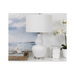 Illuminate your sanctuary with the timeless grace of our Coastal White Table Lamp