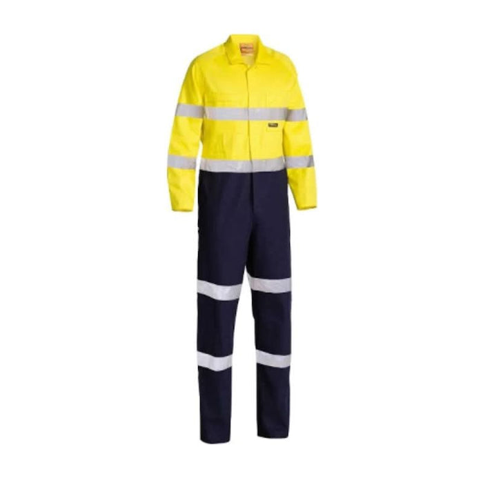 Bisley Taped Hi Vis Drill Overall Breathable Cotton Drill Coverall - Shopica Pty Ltd