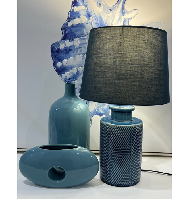 The sturdy Avalon Lamp showcasing premium materials of ceramic and metal for lasting decor