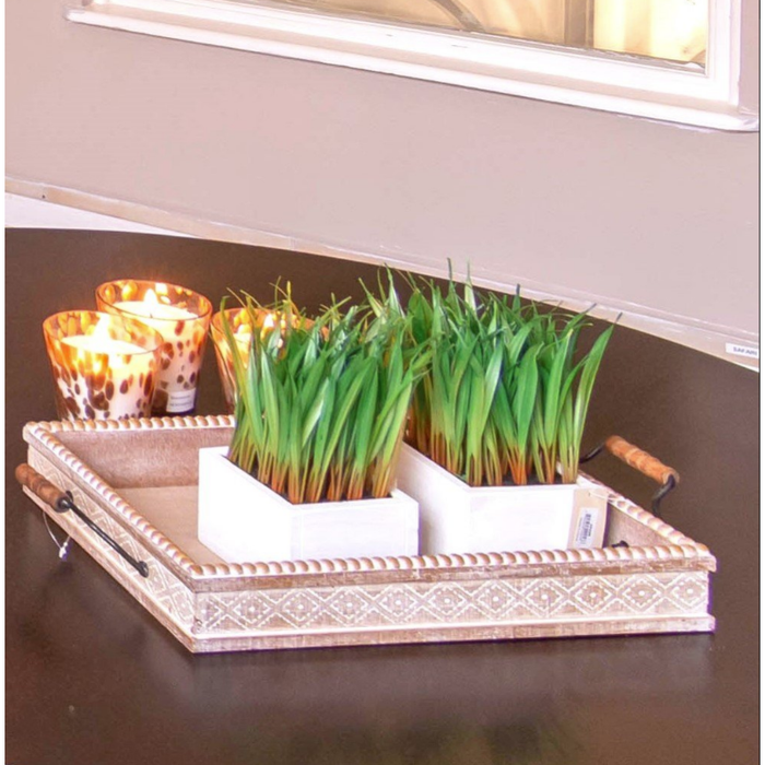 Artificial Faux-Grass Square Planter - Shopica Pty Ltd