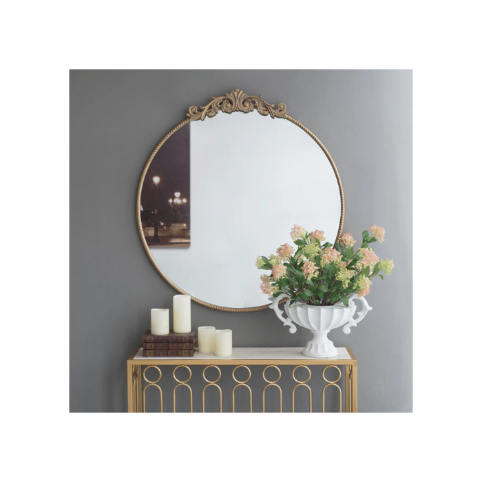 Arabella Round Gold Mirror