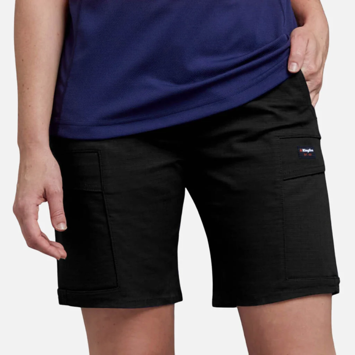 King Gee  Women's  Workcool Pro Shorts - Stretch - Navy - Black - Khaki