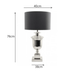 Black and Silver Paddington Lamp and Shade - Shopica Pty Ltd