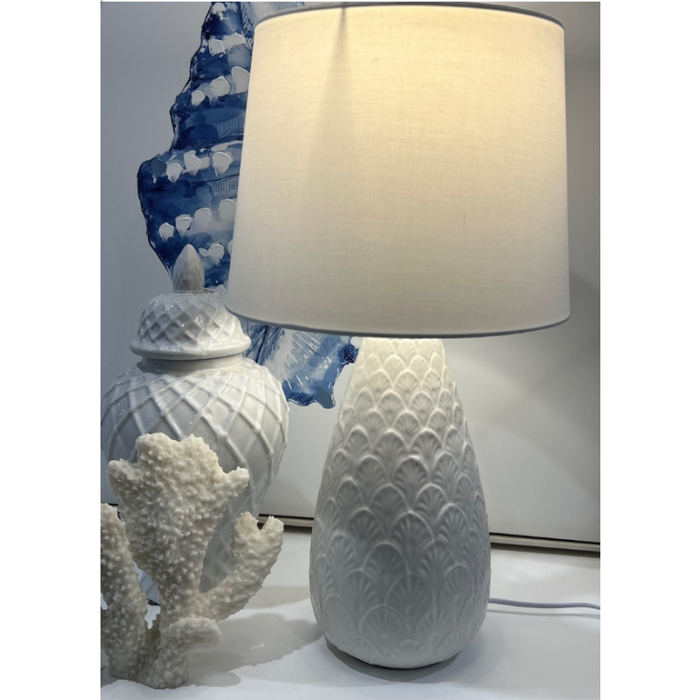 Avalon Ceramic Lamp With White Base