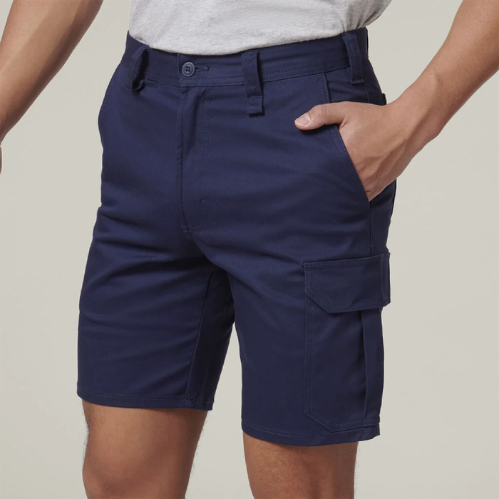 Hard Yakka Basic Stretch Drill Cargo Tradie Work Shorts