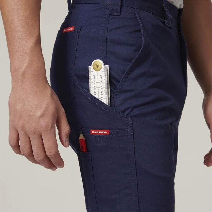 Hard Yakka Basic Stretch Drill Cargo Tradie Work Shorts