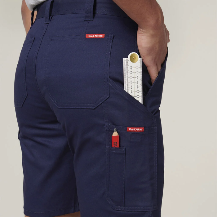 Hard Yakka Basic Stretch Drill Cargo Tradie Work Shorts