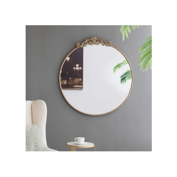 Arabella Round Gold Mirror