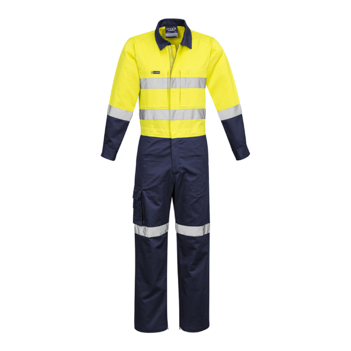 Syzmik Mens Rugged Cooling Taped Overall Hi Vis Drill Breathable Cotton Drill Coverall