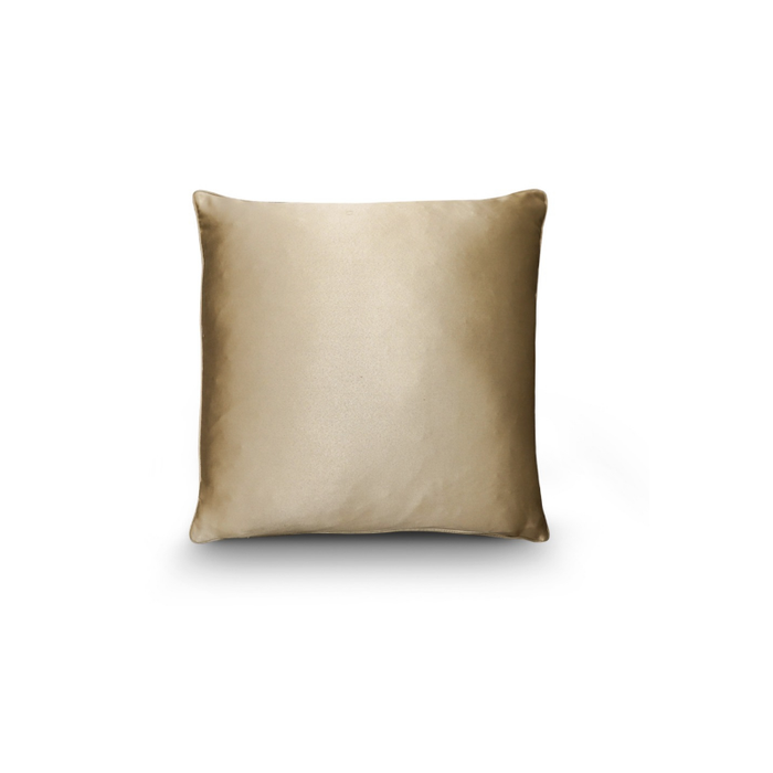 Golden Modern Pattern White Base Elegant Cushion