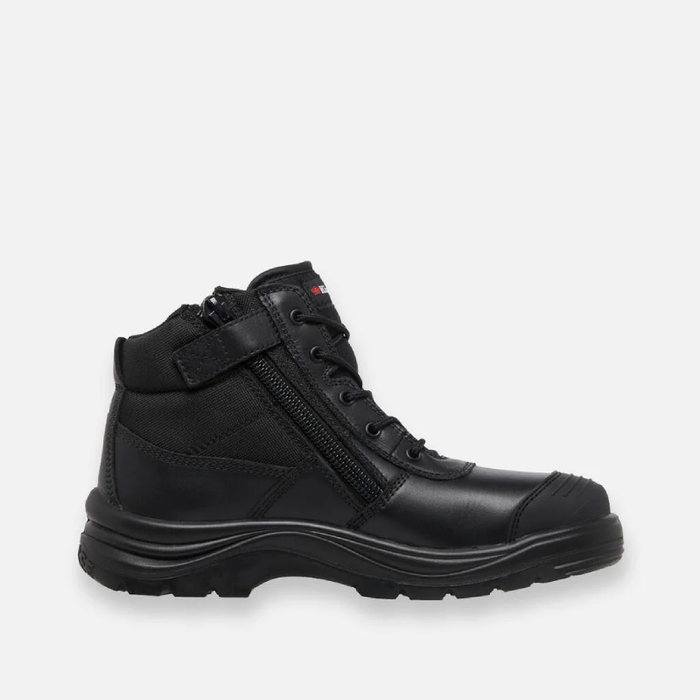 King Gee Work Safety Toe Tradie Steel Cap Boots - Black