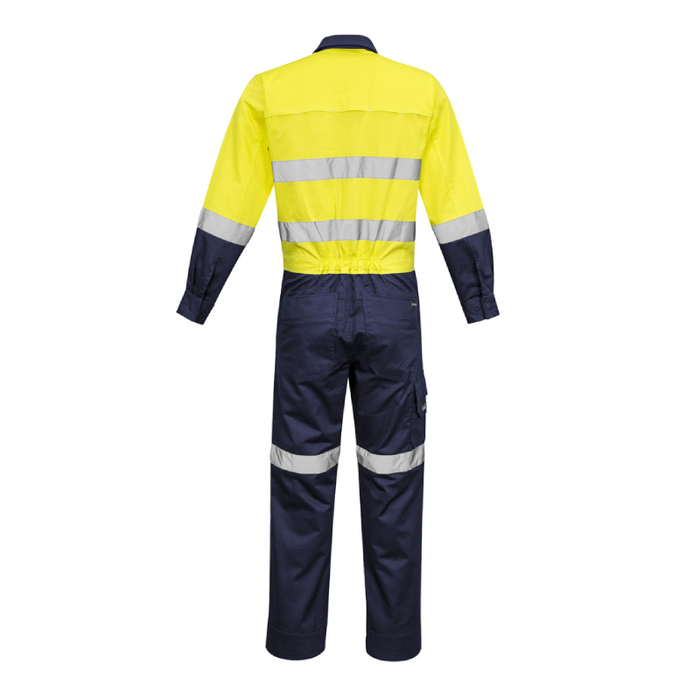 Syzmik Mens Rugged Cooling Taped Overall Hi Vis Drill Breathable Cotton Drill Coverall