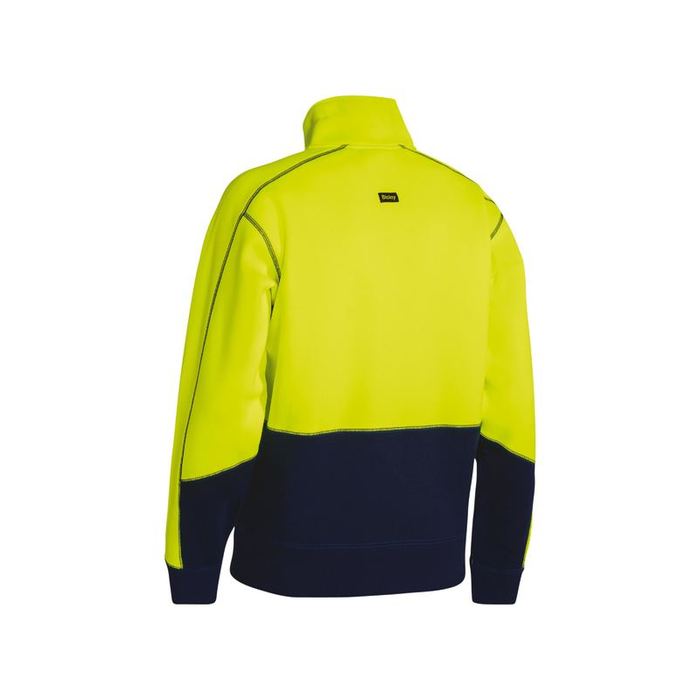 Bisley Hi Vis Fleece Pullover Half Zip Tradie Jumper