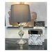 Transform Your Decor with a Crystal Clear Glass Lamp and Silver Shade