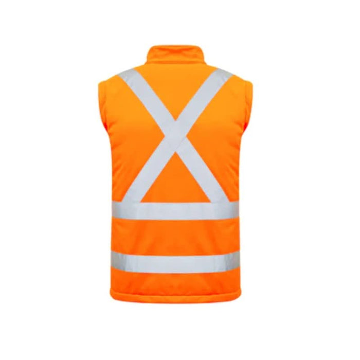 Syzmik Unisex Hi Vis 2 In 1 X Back Soft Shell Rail Reflective X Tape Jacket - Shopica Pty Ltd