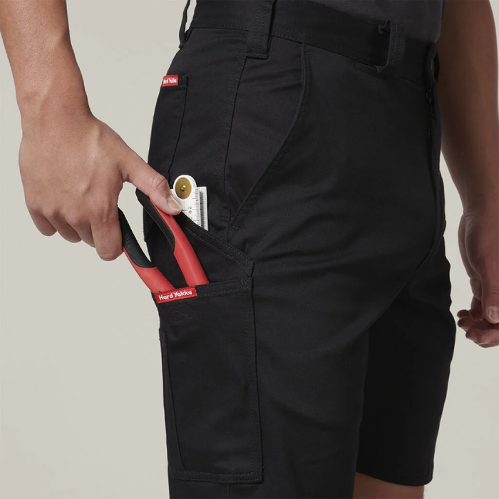 Hard Yakka Basic Stretch Drill Cargo Tradie Work Shorts