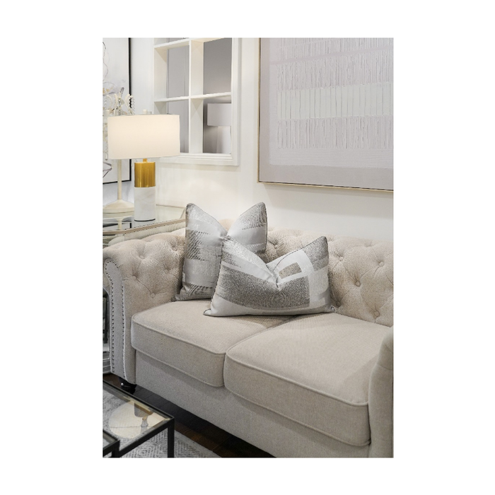 Sophistication in Every Shade: Brushed Artistic Grey Shades Cushion