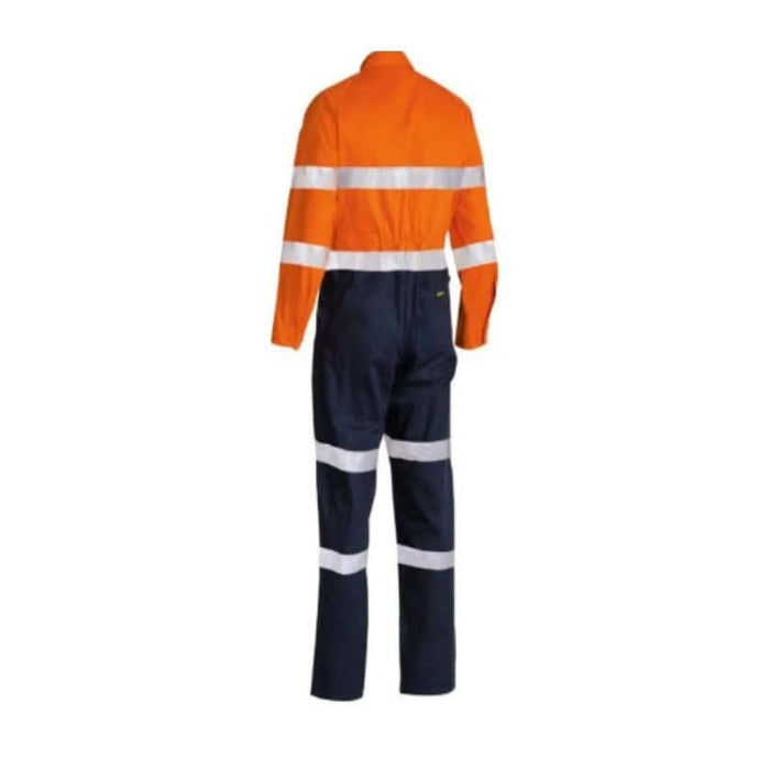 Bisley Taped Hi Vis Drill Overall Breathable Cotton Drill Coverall - Shopica Pty Ltd