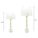 Country Table Lamp Off-White Base White Shade Lamp - Shopica Pty Ltd