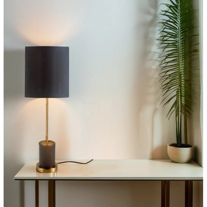 Bella Tall Lamp Gold And Black Base Light Stand - Shopica Pty Ltd