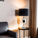 Black and Silver Paddington Lamp and Shade - Shopica Pty Ltd