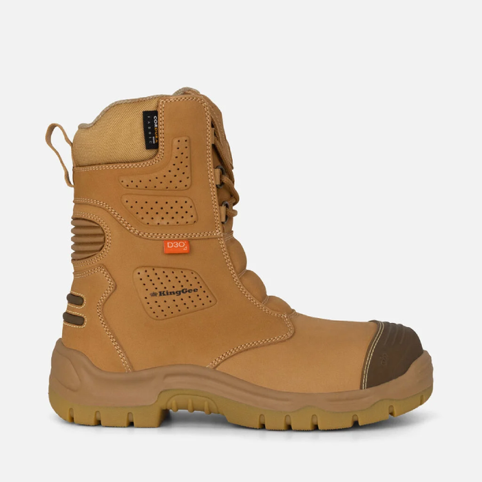 King Gee Steel Cap Bennu Safety Toe Rigger Work Boots - Wheat Colour