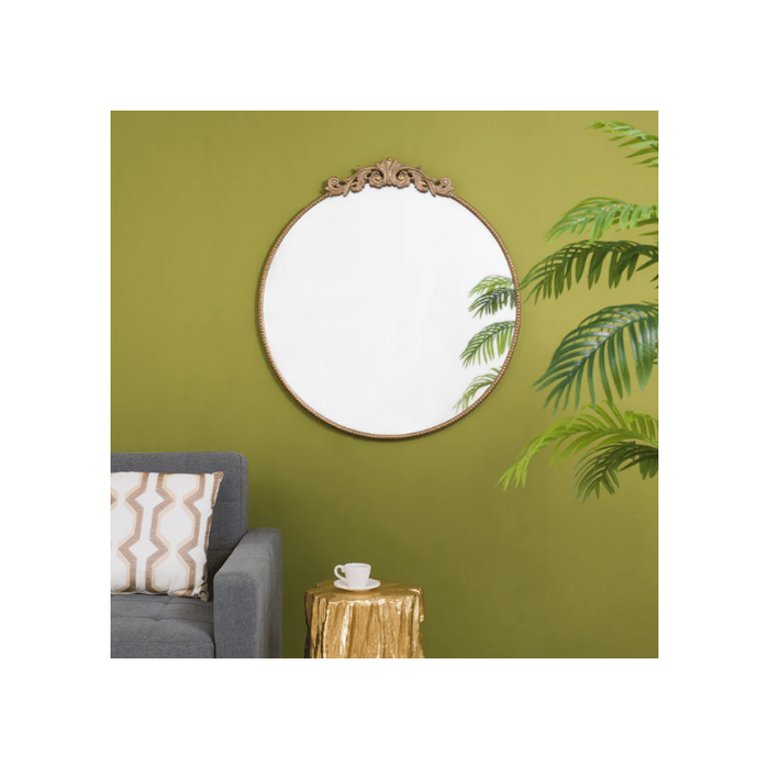 Arabella Round Gold Mirror