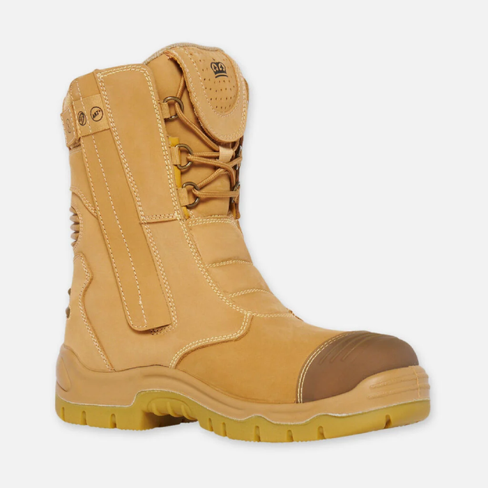 King Gee Steel Cap Bennu Safety Toe Rigger Work Boots - Wheat Colour