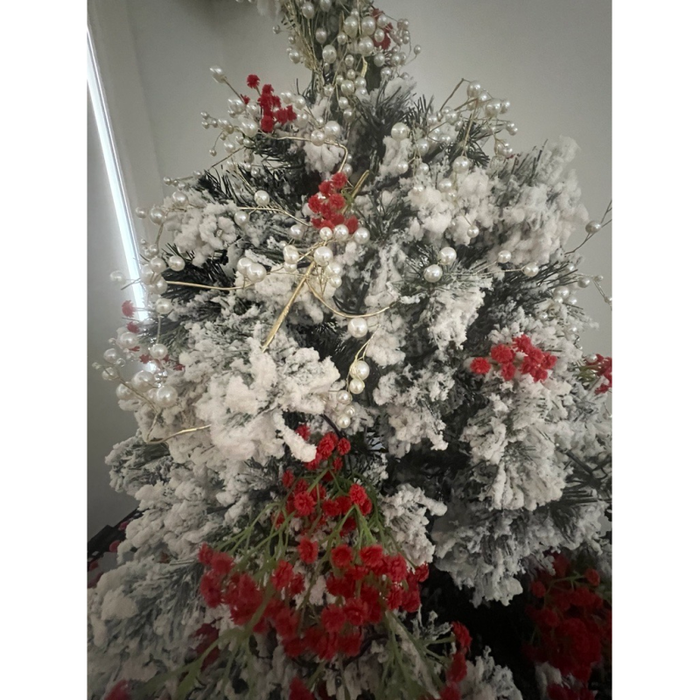 Gypsophila Baby's Breath Bunch In Romantic Red