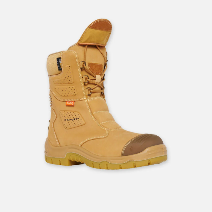 King Gee Steel Cap Bennu Safety Toe Rigger Work Boots - Wheat Colour