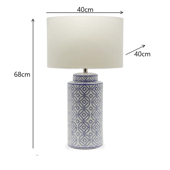 Mariana Porcelain Table Lamp Bedroom Living Room Light Stand - Shopica Pty Ltd