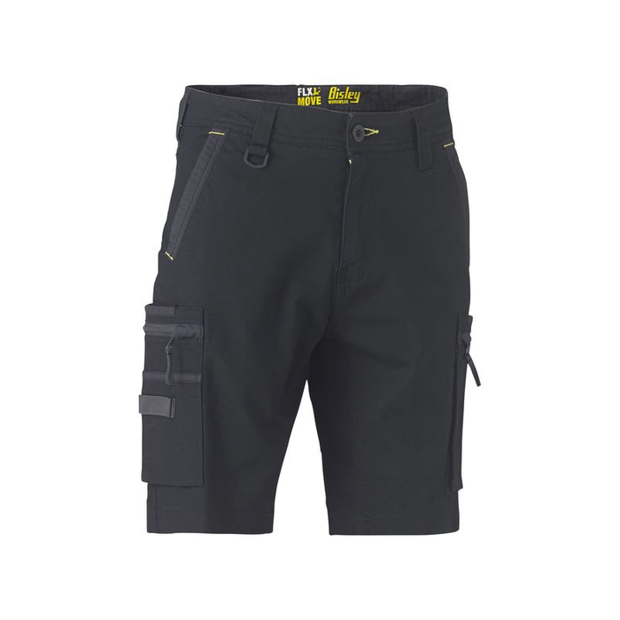 Mens Bisley Flex & Stretch Utility Zip Cargo Short