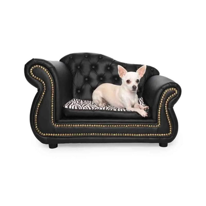 Chesterfield PU Leather Luxury Pet Bed Dog Sofa - The Epitome of Pet Luxury - Shopica Pty Ltd