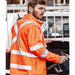 Syzmik Unisex Hi Vis 2 In 1 X Back Soft Shell Rail Reflective X Tape Jacket - Shopica Pty Ltd