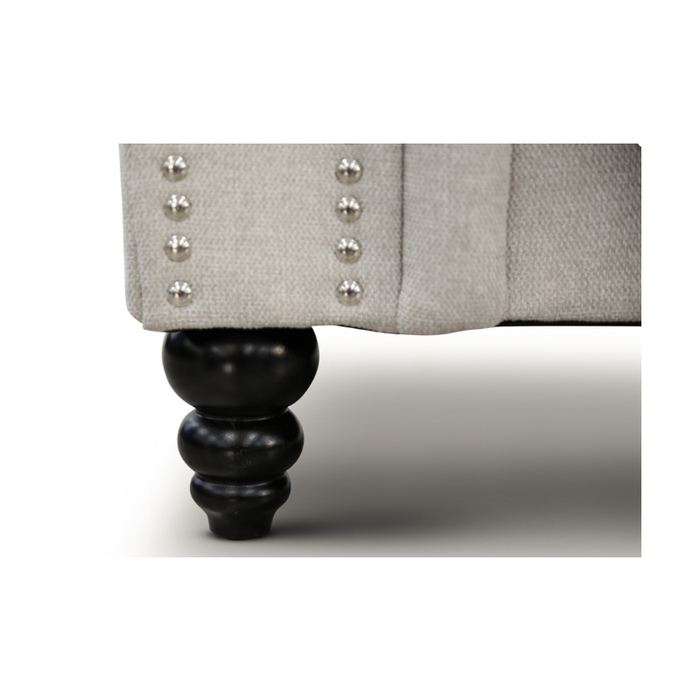 Designed for durability – behold the robust frame underpinning our elegant Beige Manchester Sofa Lounge