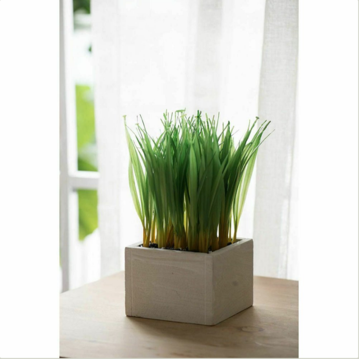 Artificial Faux-Grass Square Planter - Shopica Pty Ltd