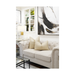 Gold elegant cushion with a distinct texture enhancing home decor sophistication