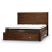 Zurich 4 Piece King Bedroom Suite Set with Bedsides Tallboy Walnut - Shopica Pty Ltd