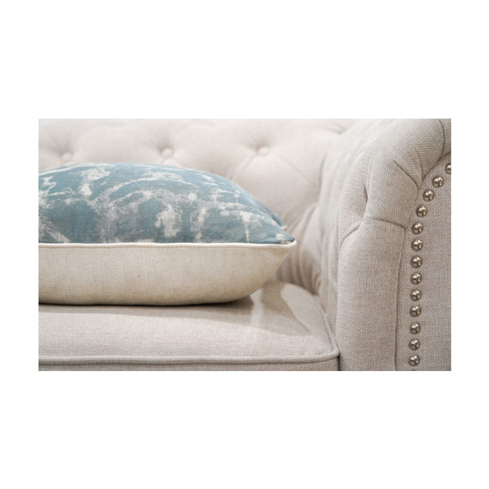 Teal Grey And Beige Modern Cushion