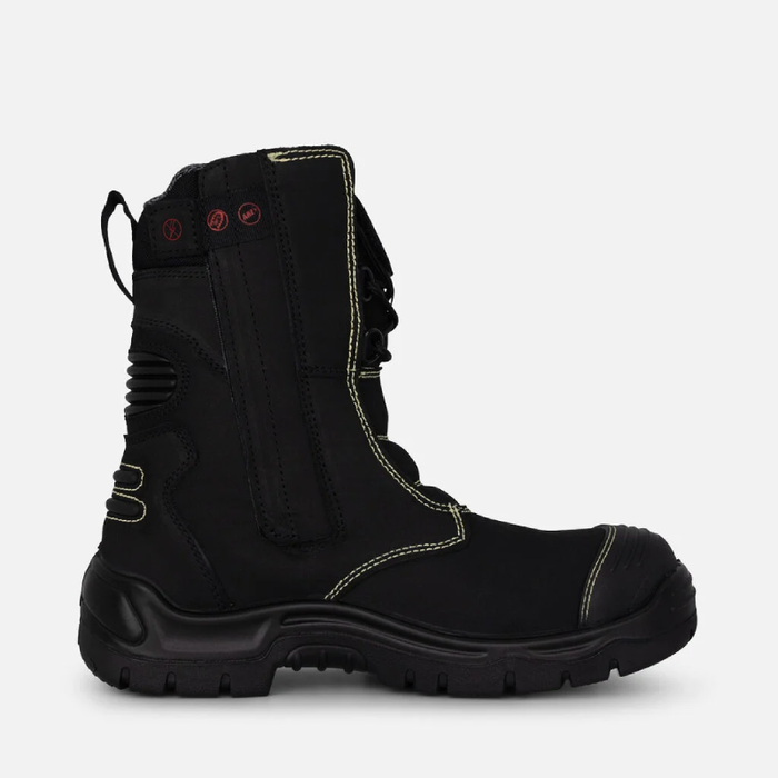 King Gee Steel Cap Bennu Safety Toe Rigger Work Boots - Black