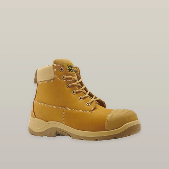 Hard Yakka Tougemaxx 6Z Steel Cap Safety Toe Work Boots Wheat