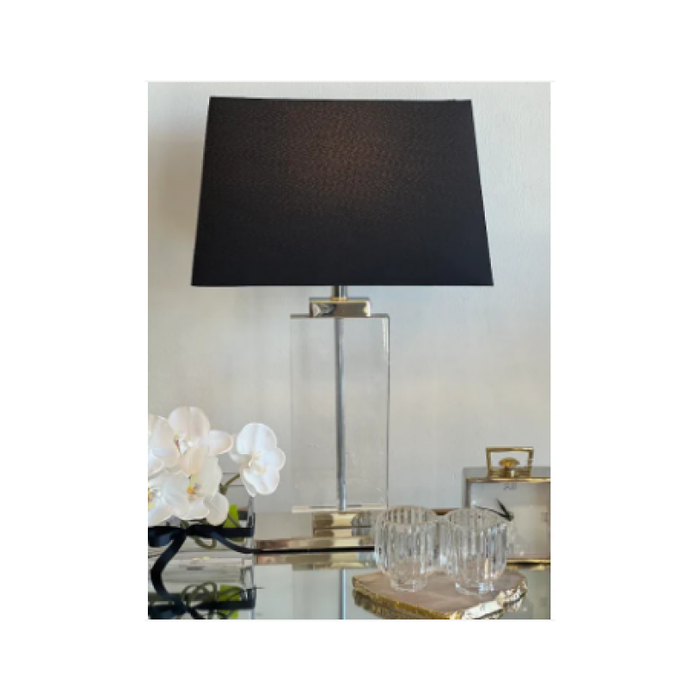 Ritz Rec Crystal And Metal Base Table Lamp - Shopica Pty Ltd