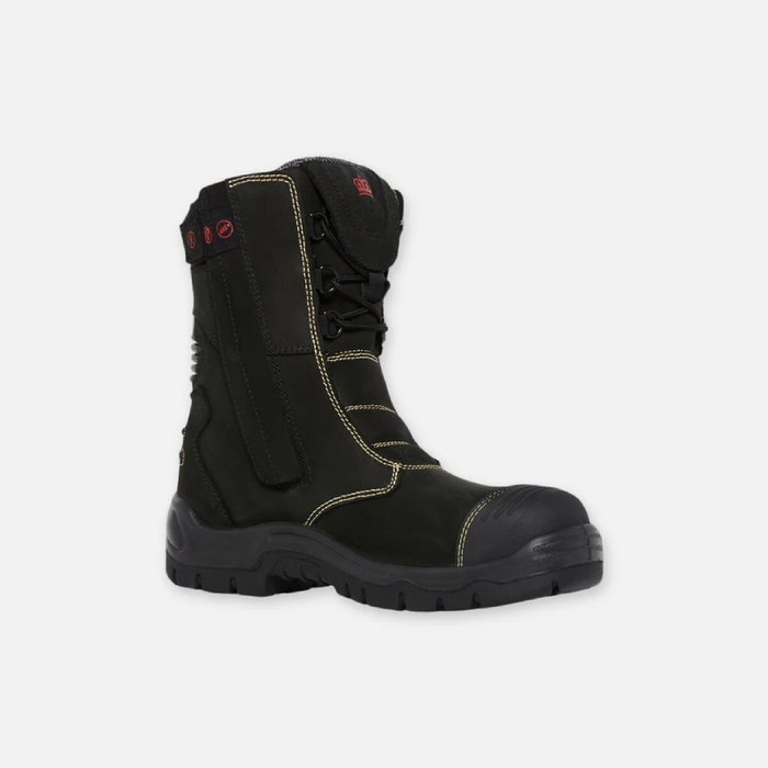 King Gee Steel Cap Bennu Safety Toe Rigger Work Boots - Black