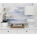 Tan's Ceramic White Table Lamp Timeless Light Stand - Shopica Pty Ltd