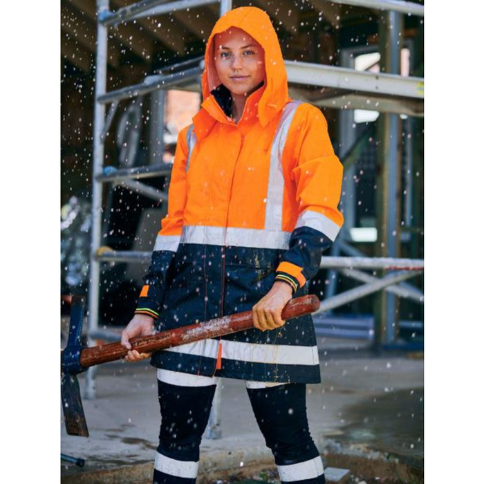 Bisley Women's H Taped Two Tone Hi Vis Day/Night Rain Jacket