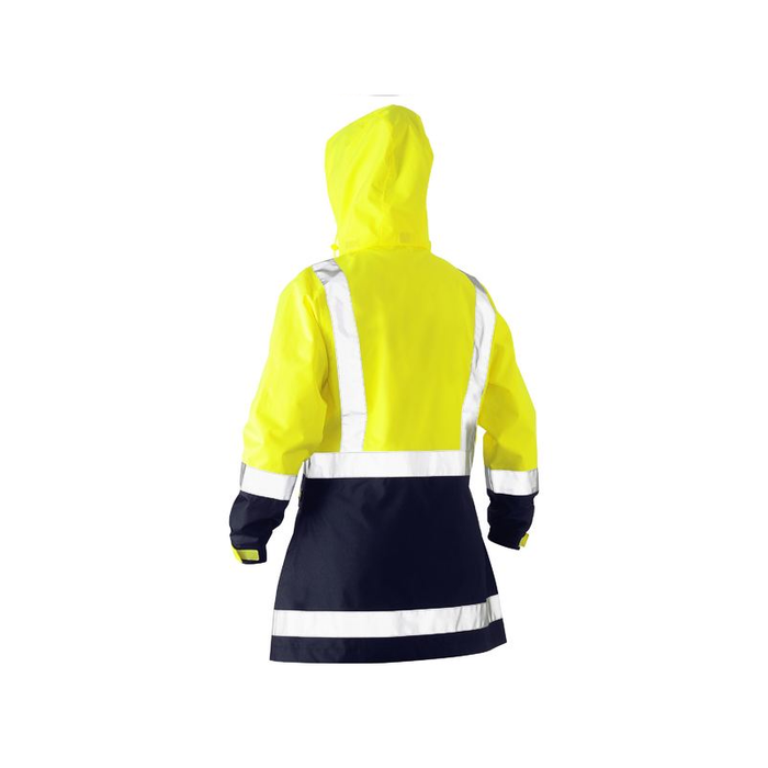 Bisley Women's H Taped Two Tone Hi Vis Day/Night Rain Jacket