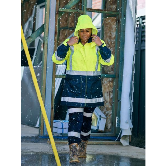 Bisley Women's H Taped Two Tone Hi Vis Day/Night Rain Jacket