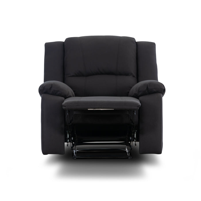 Captain Single Electric Recliner Sofa Jet - Shopica Pty Ltd